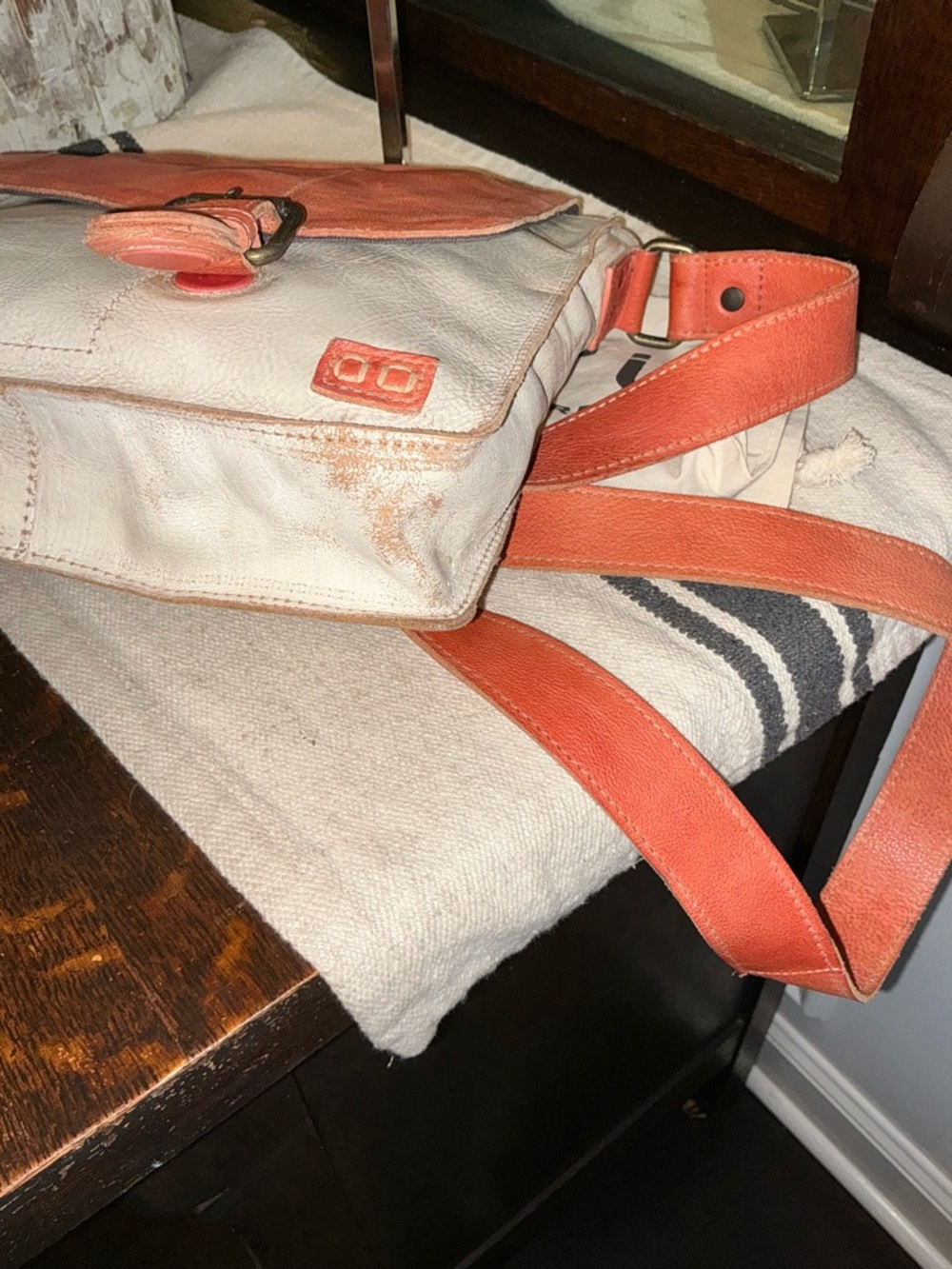 NWOT Bed Stu Leather Venice Beach Crossbody Bag Blush Pink Nectar Lux MSRP $240 - Picture 9 of 12